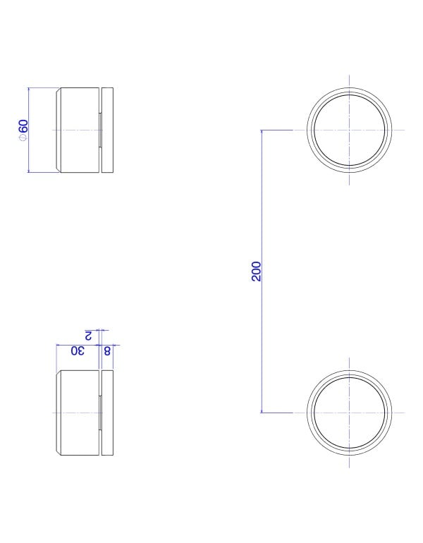 Acionador de Mesa Independente para Misturador de Agua Quente e Fria Formato Redondo Cilindrico Bloco Macico Minimalista Acabamento Corten Matte Terroso Fosco Linha Deca You 4992.CT104.MT
