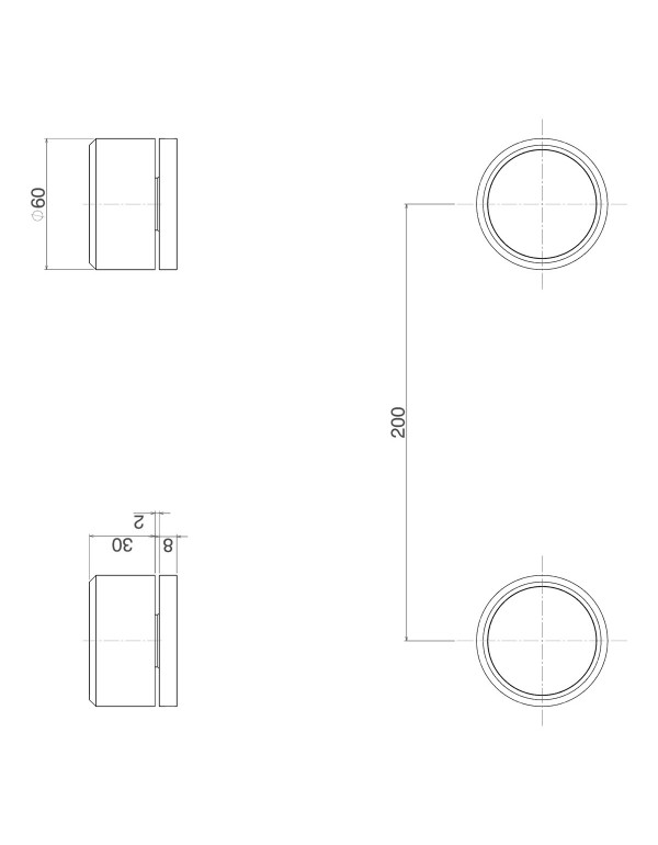 Acionamento Misturador Mesa Redonda Deca You Brown Matte 4992.MR104.MT