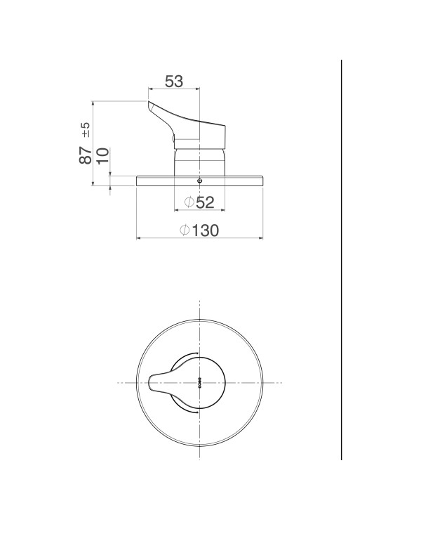 Acabamento Monocomando Para Chuveiro Baixa / Alta Pressao Gama  Cromado Deca 4993.C13.CHU