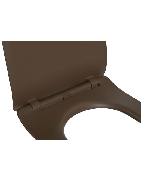 Assento Termofixo com Slow Close e Easy Clean Deca LK, Nuova e Carrara Marrom Fosco AP.2362.22