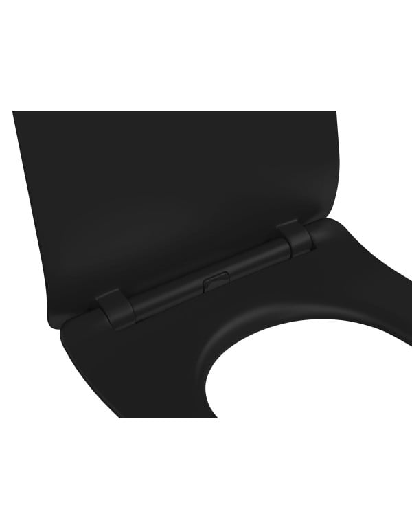 Assento Termofixo com Slow Close e Easy Clean Deca LK, Nuova e Carrara Ebano Fosco AP.2362.94