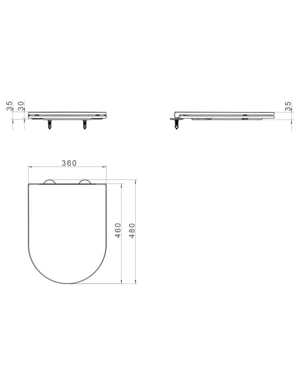 Assento Sanitário Termofixo Branco com Fechamento Suave Slow Close e Engate Rápido Easy Clean Linha LK Total Clean Deca AP.886.17