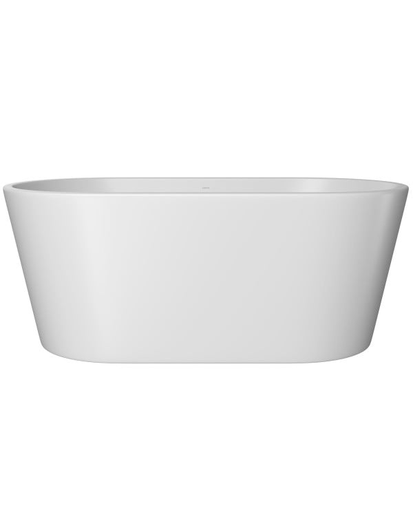 Banheira de Piso Freestanding de Imersão Formato Oval 150cm Linha LK Acabamento Branco Fosco Matte Deca BH.54150.LK.BRFC