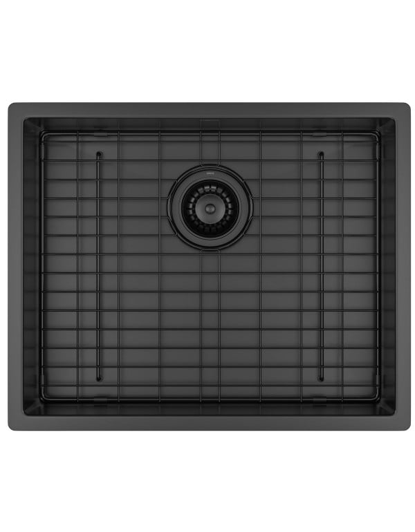 Cuba de Cozinha Retangular Grande 50x40cm Linha Suprema Acabamento Black Matte Preto Fosco Deca CC.660.50.BLMT