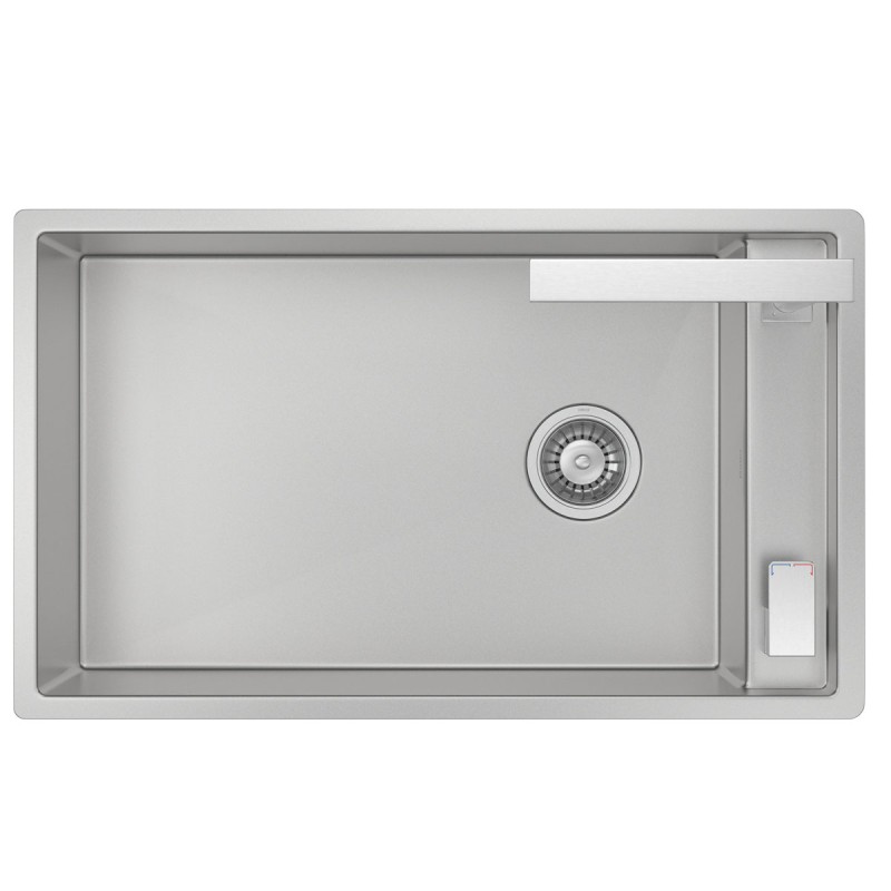 sup Cuba de Cozinha Retangular 70X40cm com Monocomando Deca Supra
