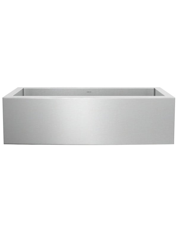 Cuba de Cozinha Gourmet Retangular Grande Estilo Farmsink com Avental Frontal Aparente 75x40cm Acabamento Aço Inox Deca CC.690.75.FAR.INX