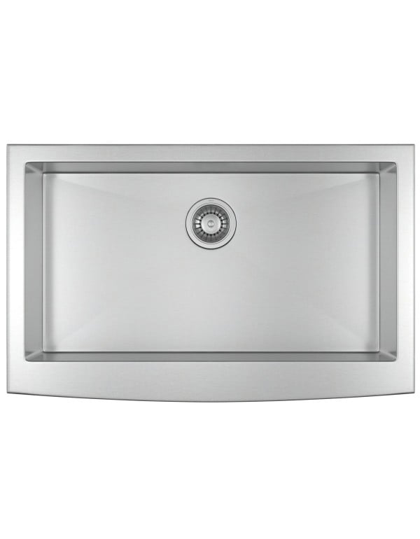 Cuba de Cozinha Gourmet Retangular Grande Estilo Farmsink com Avental Frontal Aparente 75x40cm Acabamento Aço Inox Deca CC.690.75.FAR.INX