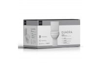 Kit Completo Bacia Quadra Com Caixa Acoplada Deca Branco KP.211.17