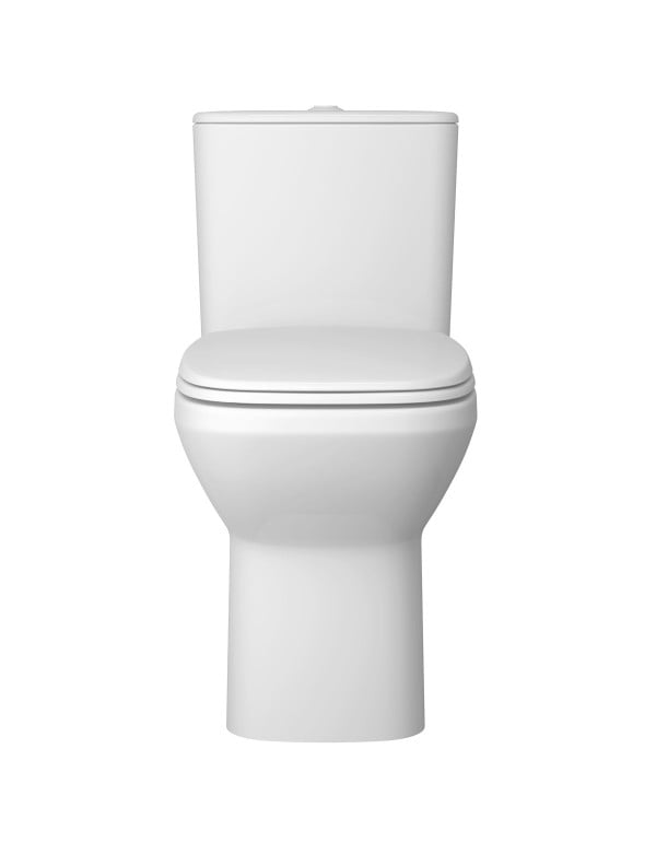 Kit Completo com Bacia e Caixa Acoplada Linha Flex Monocromática com Assento e Itens de Instalação Cor Branco Deca KP.381.BR.17