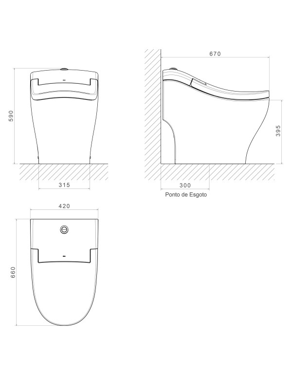 Kit Completo Bacia com Caixa Integrada Deca Single Branco KP.420.17