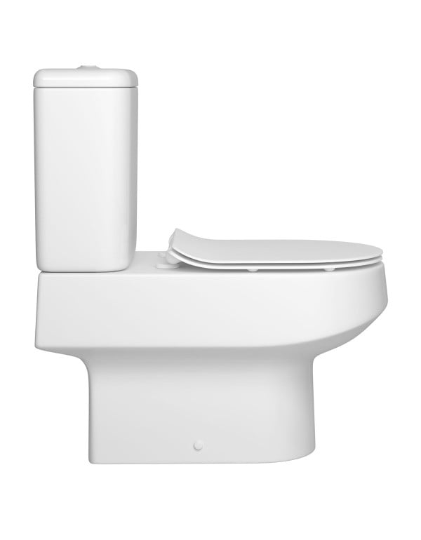 Kit Completo de Bacia Sanitaria com Caixa Acoplada Dual Flux 3 e 6 Litros e Assento Termofixo Slow Close Linha Deca Carrara Branco KP.606.SL.17