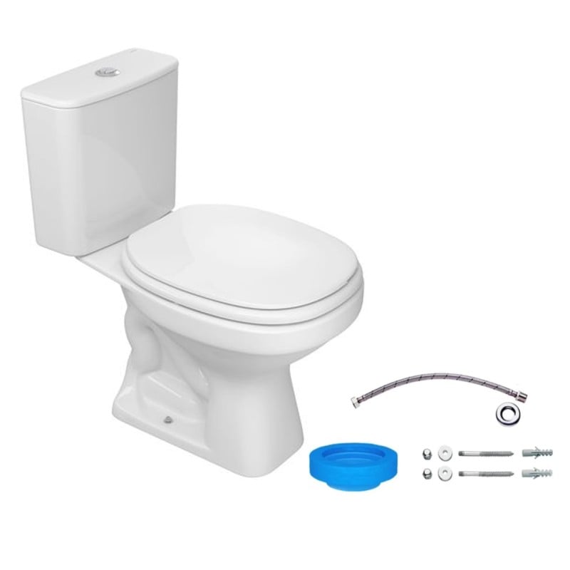 Kit Completo Bacia com Caixa Acoplada Branco Deca Aspen