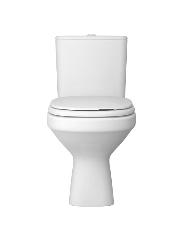 Kit Completo de Vaso Sanitário Aspen com Caixa Acoplada Monocromática Botão Branco Assento e Itens de Instalação Cor Branco Deca KP.751.BR.17