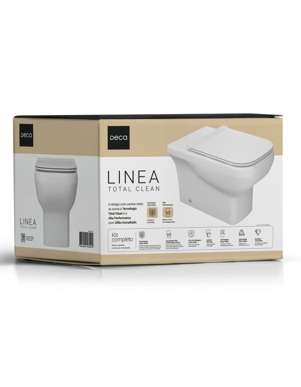 Kit Completo Bacia Convencional Deca Linea Total C...
