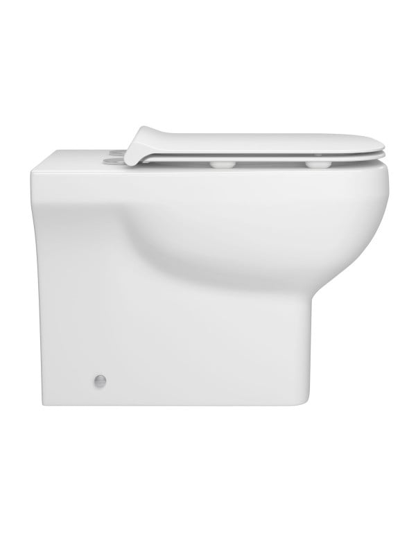 Kit Completo com Bacia Convencional Assento Sanitário e Itens de Instalação Linha Linea Tecnologia Total Clean Cor Branco Deca KP.8910.17