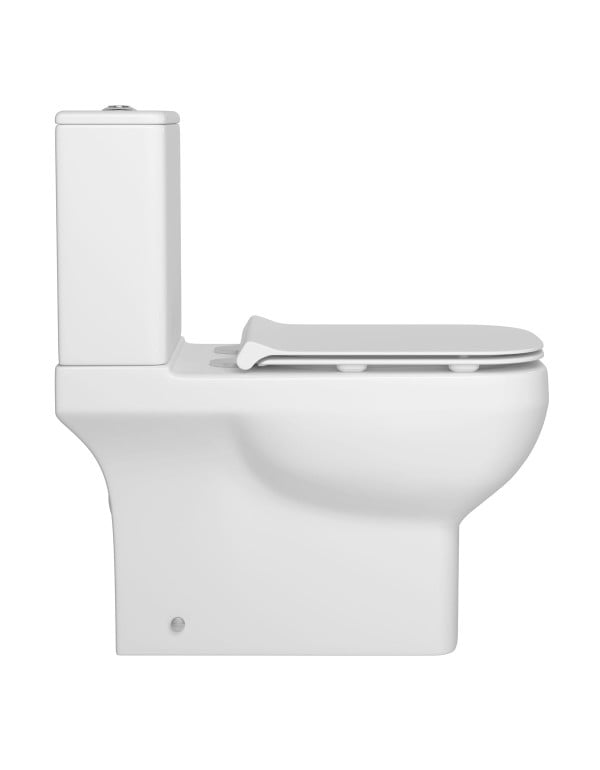 Kit Completo Vaso Sanitário Bacia com Caixa Acoplada Assento e Fixação Linha Linea Tecnologia Total Clean Cor Branco Deca KP.8920.17
