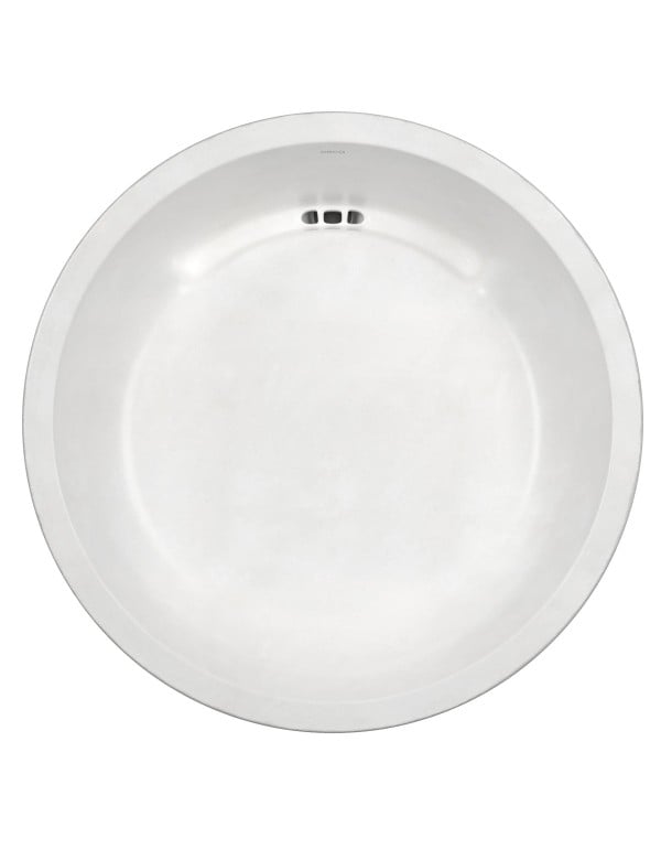 Cuba de Apoio Redonda em Louca Cimenticia 40 cm Linha Deca Etrusco Tom Barbante Areia L.12040.ETR.62