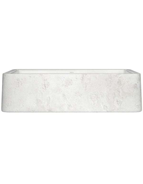 Cuba de Apoio Retangular em Material Cimenticio Linha Deca Etrusco 50 cm Acabamento Barbante Nude Areia L.13050.ETR.62