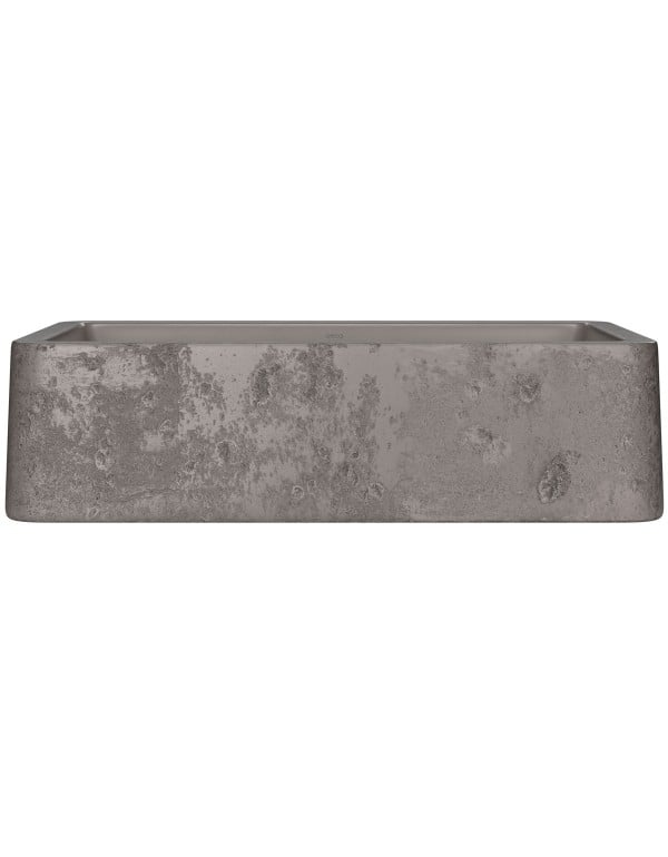 Cuba de Apoio Retangular em Material Cimenticio Linha Deca Etrusco 50 cm Acabamento Mocha Marrom Escuro L.13050.ETR.64