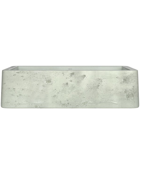 Cuba de Apoio Retangular em Material Cimenticio Linha Deca Etrusco 50 cm Acabamento Salvia Verde Acinzentado L.13050.ETR.65