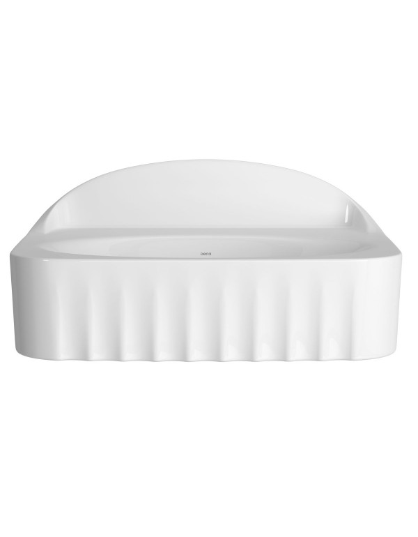 Cuba de Apoio ou Suspensa Retangular com Mesa Deca Pérola Branca L.13050.M.PER.17