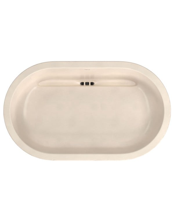 Cuba de Apoio Formato Oblongo com Acabamento Cimentício Linha Etrusco Medida 50cm Cor Marrom Quente Canela Fosco Deca L.14050.ETR.61