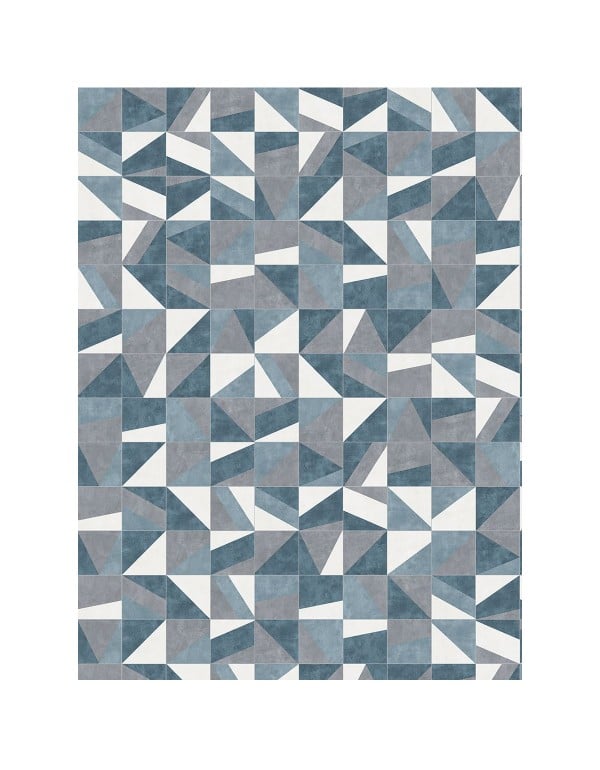 PORTINARI BLUES ABSTRACT MIX MATTE 291X584 MM 6061519A