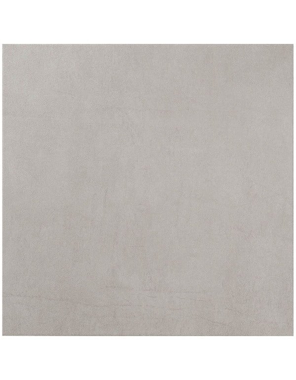 Porcelanato Esmaltado Formato Quadrado Estampa de Cimento Clean Cinza Claro Acabamento Acetinado Retificado Linha York Portinari Noventa por Noventa Centimetros 6063100A