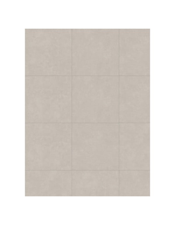 Porcelanato Esmaltado Formato Quadrado Estampa de Cimento Queimado Cinza Claro Soft Gray Fosco Acabamento Natural Retificado Linha Downtown Portinari Noventa por Noventa Centimetros 6063152A