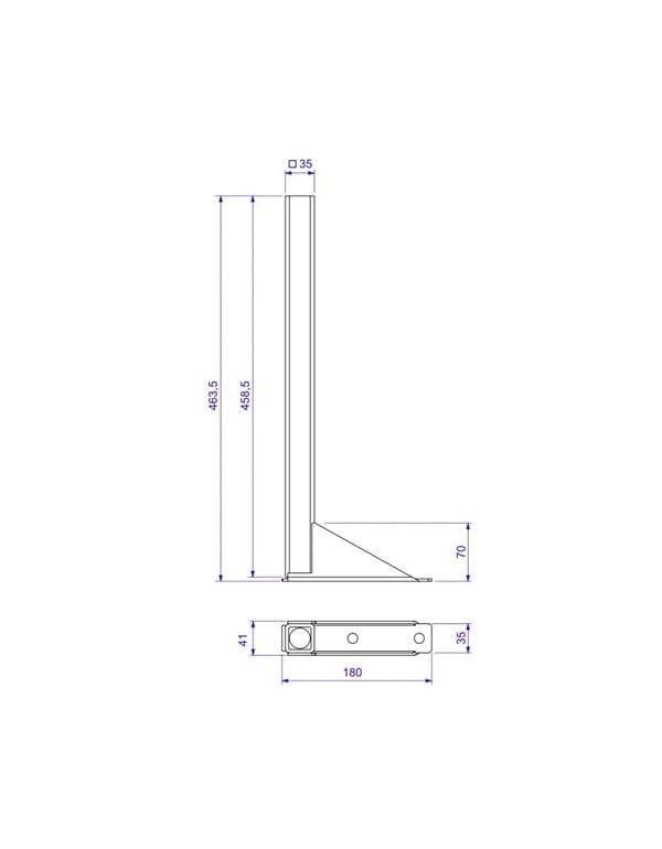 Suporte para Caixa Embutida Dry Wall de Piso 1100.SP.134.01 Deca
