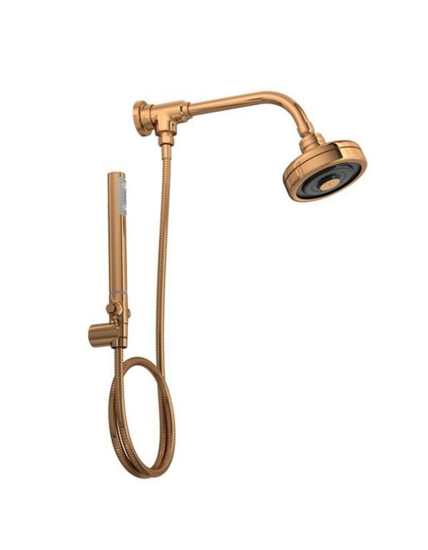 Kit Chuveiro Deca Acqua Plus com Flexível em PVC Red Gold 1990.GLRD.STDKIT.N