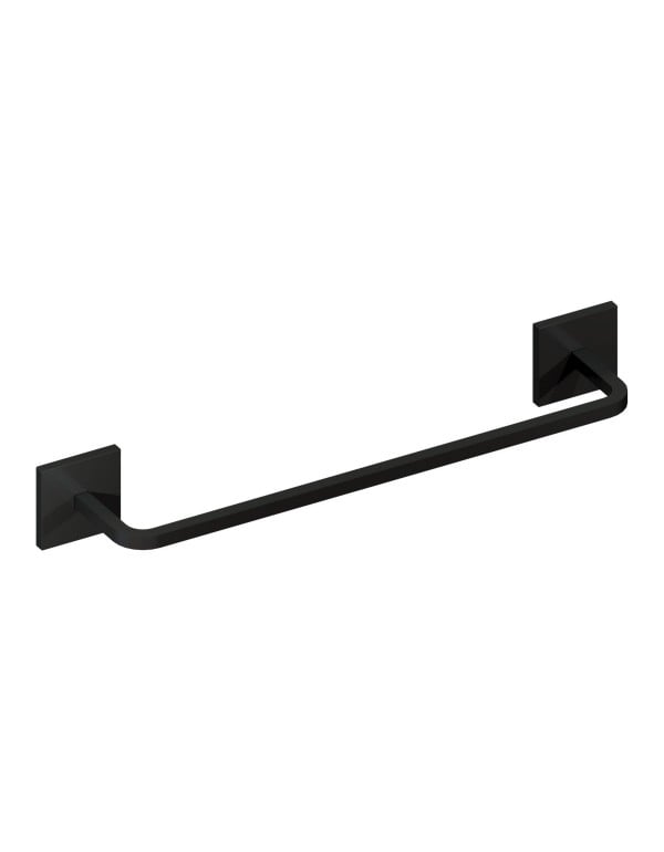 Toalheiro Quada 60 cm Preto Fosco Metalworks By Cr...