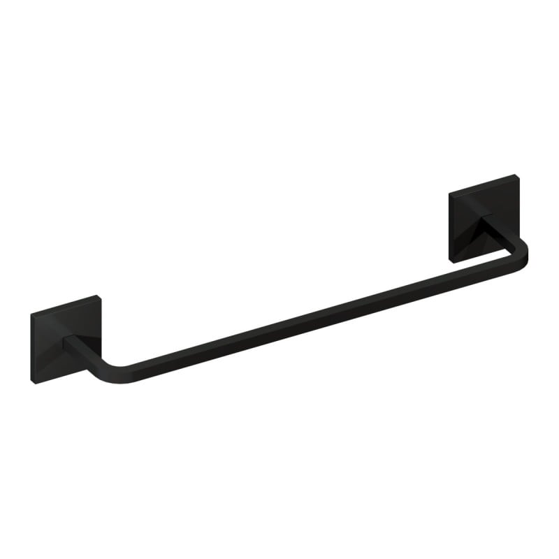 Toalheiro Quada 60 cm Preto Fosco Metalworks By Crismoe