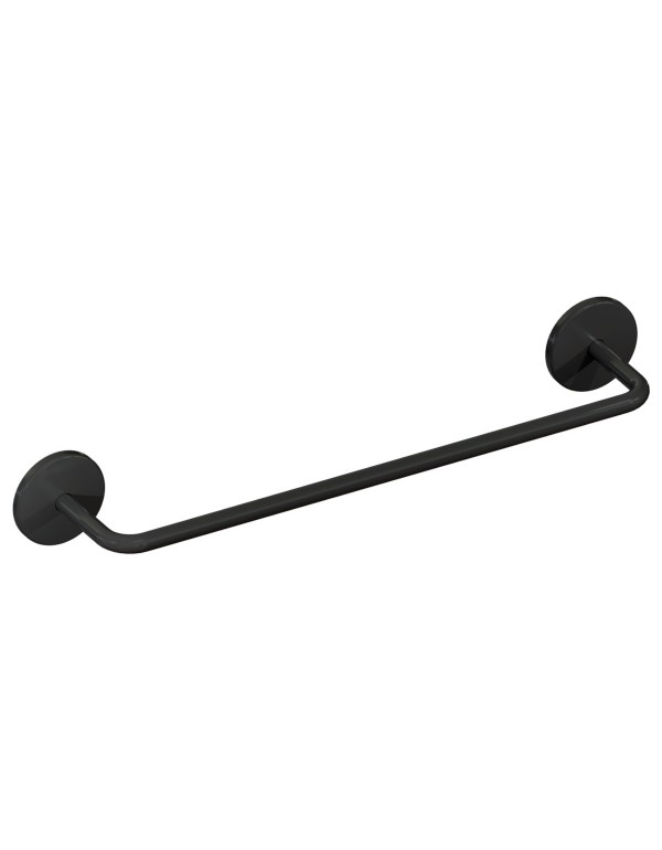 Toalheiro Round 45 cm Preto Fosco Metalworks By Crismoe 07.RD03.PF