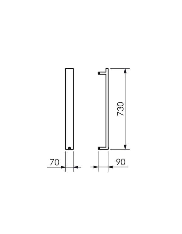 Toalheiro Térmico Jade Vertical Fio Oculto Inox Polido Bivolt 19.TJ16.IP