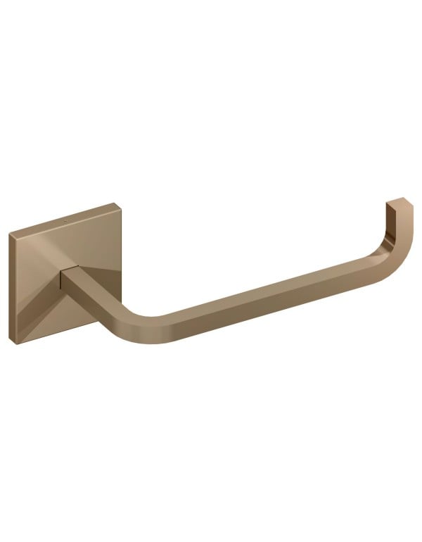 Papeleira Suporte Porta Papel Higiênico Quadrado Linha Quada Metalworks by Crismoe Acabamento Aço Corten 01.QD00.CT