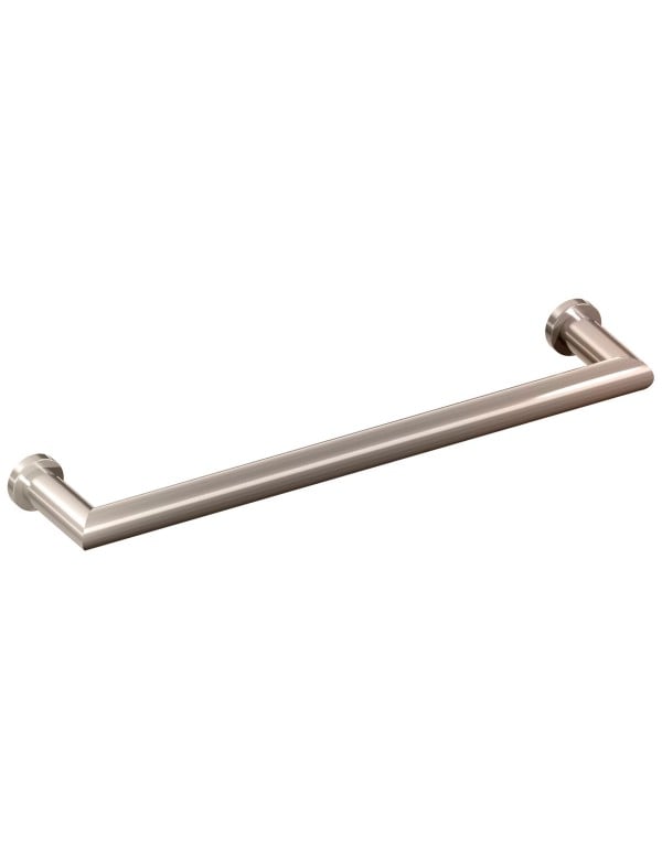 Toalheiro de Rosto de Parede para Banheiro 20 cm Linha Palermo Metalworks By Crismoe Acabamento Niquel Escovado Acetinado 07.PL01.NE