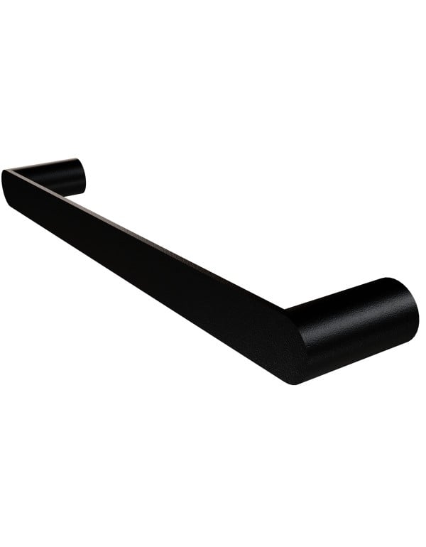 Toalheiro Vetra 30cm Metalworks By Crismoe Preto Fosco ..