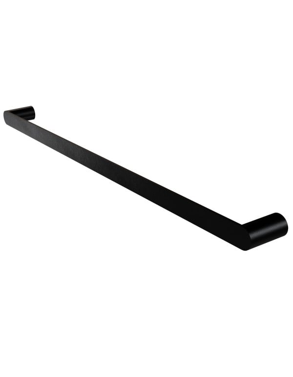Toalheiro Vetra 45cm Metalworks By Crismoe Preto Fosco ..