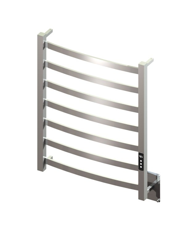 Toalheiro Térmico Grande Sapphire Premium Digital Bivolt com Fio Oculto Metalworks by Crismoe Acabamento em Inox Polido Espelhado 19.TS18.IP