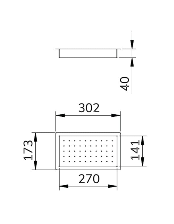 Acessório Escorredor de Talheres e Copos para Calha Úmida Mekal Linha Match em Aço Inox 302x173x40mm 90010349016
