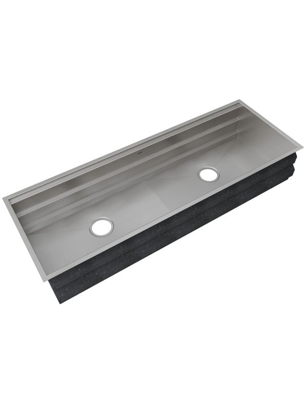 Cuba de Cozinha Profissional Workstation Mekal WS-1260 com Três Áreas de Trabalho e 3 Níveis em Aço Inox 90010361016