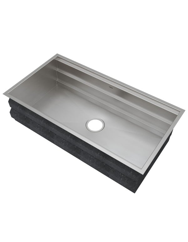 Cuba de Cozinha Profissional Workstation Mekal WS-840 com Duas Áreas de Trabalho e 3 Níveis em Aço Inox 90010363016