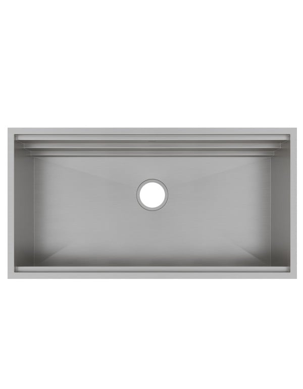 Cuba de Cozinha Profissional Workstation Mekal WS-840 com Duas Áreas de Trabalho e 3 Níveis em Aço Inox 90010363016