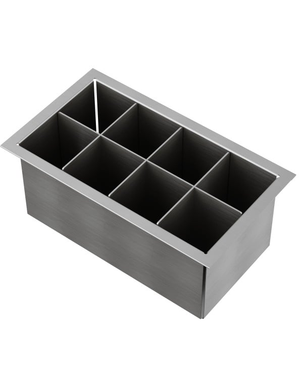Porta-Utensílios Mekal Match Inox 302x173x125mm 9001037..