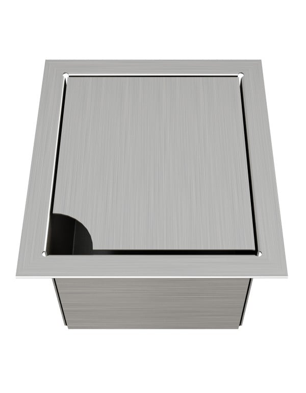 Acessório Mini Container para Canal Organizador Calha Úmida Mekal em Aço Inox 151x173x101mm 90017211016