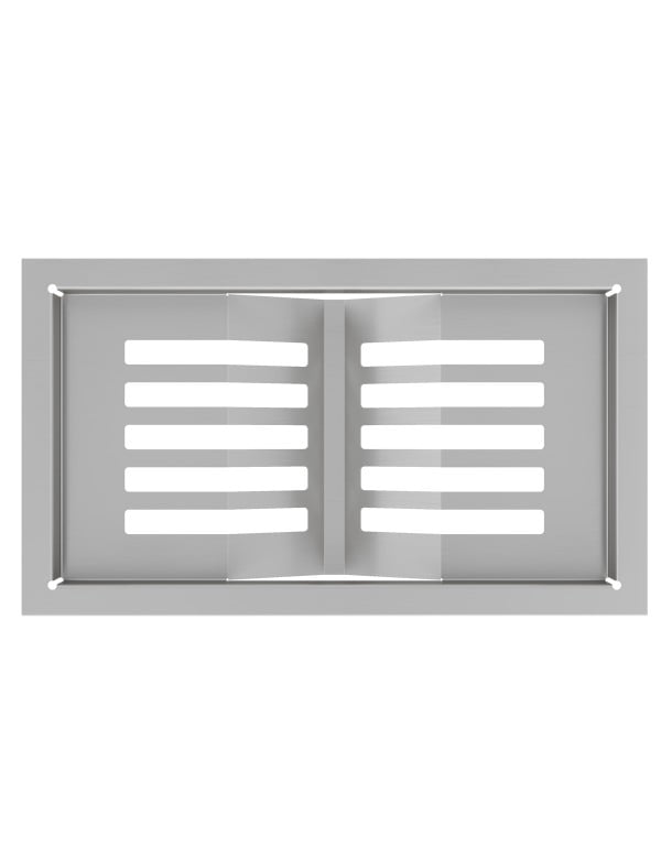 Acessório Escorredor Porta-Pratos para Cuba Mekal Linha Match em Aço Inox 302x173x26mm 90017213016