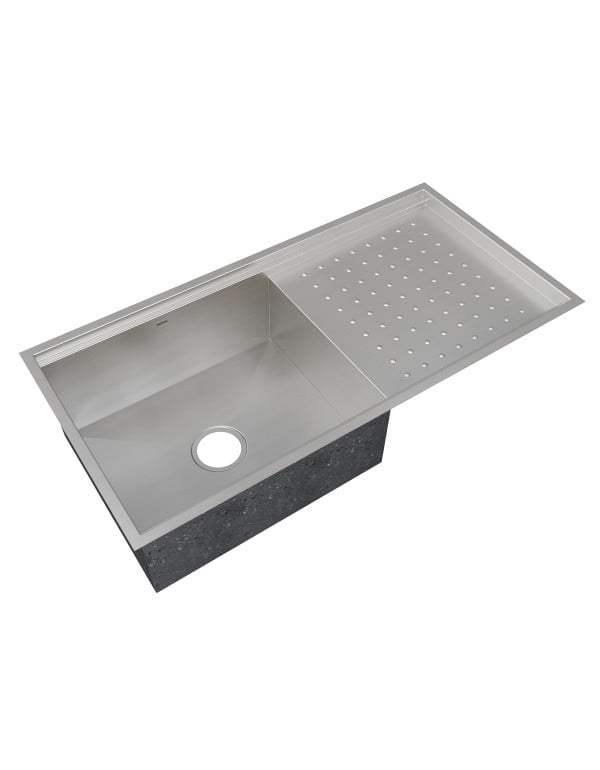 Cuba Simples Gourmet Workstation para Cozinha Mekal Linha Match PG-50 em Aço Inox 970x460mm 90018830016
