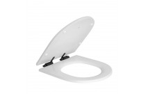 Assento Poliester Slow Close Nuova/Carrara/Link/Level fixacao Black Matte Deca AP.237.BL.MT.17