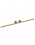 Porta Toalha Dupla Slim Gold Matte Deca 2042.GL.SLM.MT